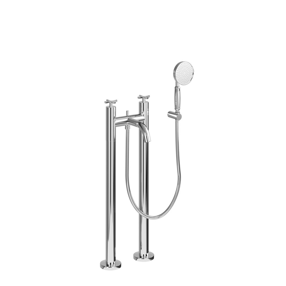 Riviera Bath Shower Mixer with Handset and Hose kit on Riviera Stand Pipes
